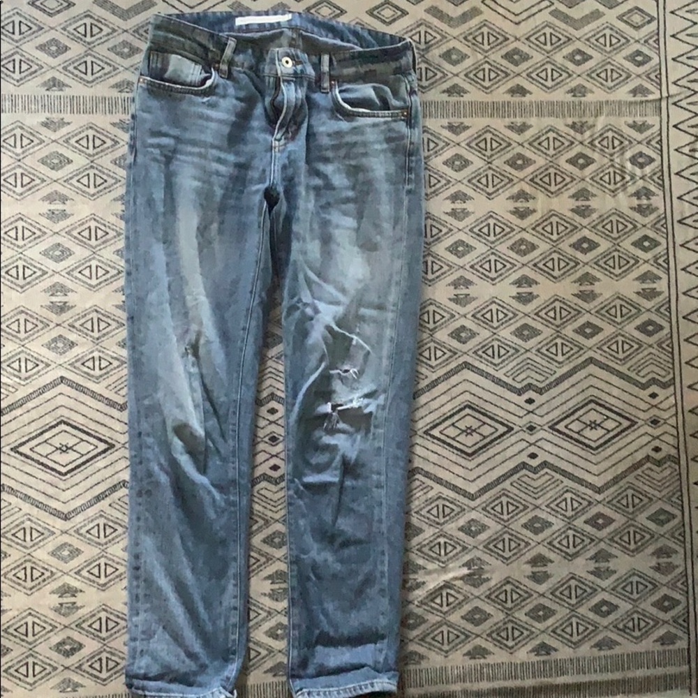 Anthro pilco and the letterpress boyfriend jeans